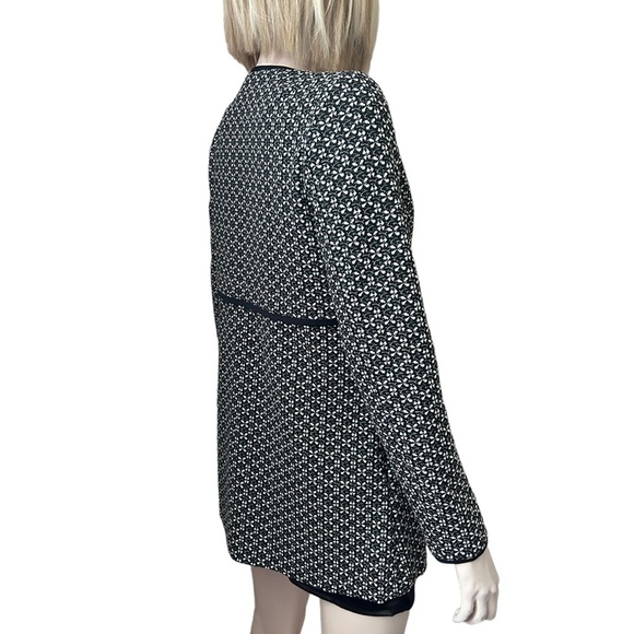 Ricki's Textured Boyfriend Blazer Jacket Open Front Roomy Trench Details S M - Picture 3 of 13